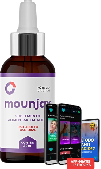 Frasco de Mounjax em gotas